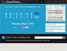 Tablet Screenshot of checktimes.com